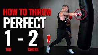 How to Throw a 1  2  Jab  Cross in Boxing [upl. by Laeria]