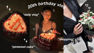 DAILY VLOG  20th birthday vlog grwm pinterest cake a day in the city amp more 🎂 [upl. by Eelarak420]