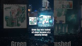 Green Day was rushed off stage last night in Detroit greenday dookie americanidiot news [upl. by Rog768]