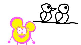 Coral shows you easy rules to draw a bird Add a scene to make her dad show Coral easy rules [upl. by Obe]