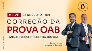 Correção de Prova  1ª Fase OAB 41 [upl. by Eednus]