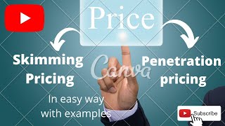 PRICING STRATEGY SKIMMING PRICING PENETRATION PRICING  MBA BBA UGC NET PAPER2 MANAGEMENT [upl. by Hum]