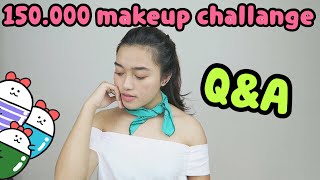 150rbu MAKEUP CHALLENGE WITH QampA  Indira Kalistha [upl. by Nueoht214]