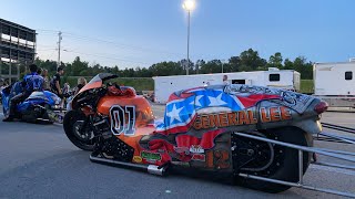 BATTLEFIELD of outrageous 500HP NITROUS MOTORCYCLES face off in 460 round 1 [upl. by Yaresed780]