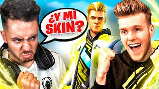 JUGANDO CON LACHLAN Y SU SKIN EN INGLÉS A FORTNITE  TheGrefg [upl. by Mannuela]