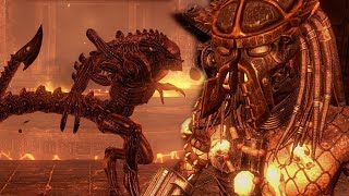 PREDALIEN HYBRID BOSS  ALIENS vs PREDATOR STORY MODE [upl. by Edrahs]