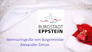 Weihnachtsgrüße vom Bürgermeister Alexander Simon [upl. by Cristie]