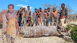 Catching and Cooking with the Hadzabe Tribe in the African Forest Village [upl. by Alehs]