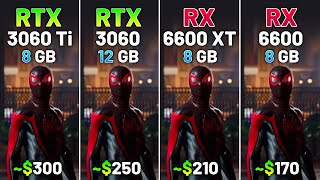 RTX 3060 Ti vs RTX 3060 vs RX 6600 XT vs RX 6600  Test in 20 Games in 2024 [upl. by Attenrev]