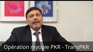 Opération PKR pour la myopie [upl. by Judd]