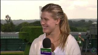 Eugenie Bouchard Live  Wimbledon interview [upl. by Maren]