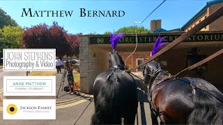 Edited funeral service for Matthew Bernard at Worcester Crematorium [upl. by Kiyohara]