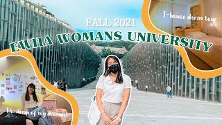 Ewha Womans University Fall 2021  Ihouse Dorm Tour 🌸  Exchange Student Diaries 👩‍🎓 [upl. by Anneirb870]