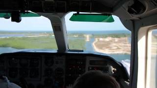 Maya Island Air  Landing at Placencia Peninsula Airstrip Belize [upl. by Scopp]