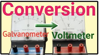 Conversion of Galvanometer into Voltmeter Experiment [upl. by Hobie]