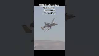 Which fighter planes guns sounds better f16 or A10 f16 a10 fighterjet militaryjets [upl. by Ecnal]