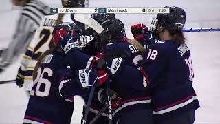 Merrimack Womens Ice Hockey vs UConn 11224 Highlights [upl. by Airamak]