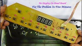 How To Repair No Display On Panel Board Of Induction Cooker – Very Useful [upl. by Egbert180]