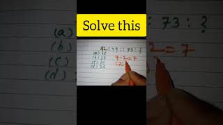 Number analogy reasoning tricks ssc cgl 2024 study practice shorts [upl. by Vittoria288]