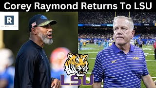 LSU Hires Corey Raymond  LSU Football [upl. by Amethyst]