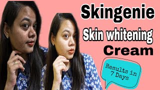 Skingenie skin brightening cream 7 दिन में Result देने वाली क्रीम का full Review [upl. by Alica]