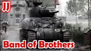 Band of Brothers  Tank Scenes Explained [upl. by Nolubez]