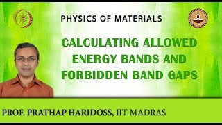 Calculating Allowed Energy Bands and Forbidden Band Gaps [upl. by Sibelle]