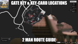 GTA Online guide Cayo Perico heist gate key amp keycard Locations in the compound 2024 [upl. by Razaele]