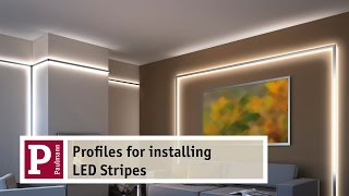 Aluminium profiles for indirect lighting by LED Strips  very easy to assemble [upl. by Adran]