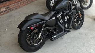 2016 HARLEYDAVIDSON XL883N IRON 883 VANCE amp HINES PIPES 8199 [upl. by Aziaf]