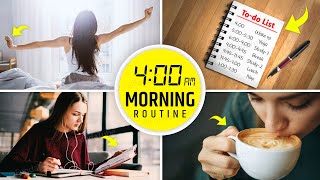 400 AM MORNING ROUTINE Productive Morning Habits of Successful Students  Study Motivational Video [upl. by Aissej]