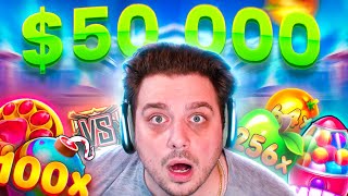 MY BIGGEST BONUS HUNT EVER 50000 [upl. by Lady]