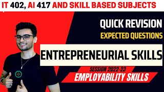 Entrepreneurial Skills ONE SHOT  EXPECTED QUESTIONS 2024 Boards  Class 10 [upl. by Sukin525]