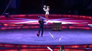 Juggling display The Jordan World Circus 2023 Rapid City SD [upl. by Larisa]