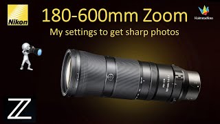 MY SETTINGS Nikon 180600mm to get sharp photos WILDLIFE PHOTOGRAPHY II Bird photography [upl. by Nnaael]