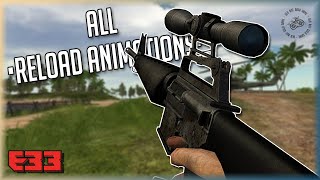 Battlefield Vietnam  All Weapons Reload Animations With Real Names [upl. by Norihs]