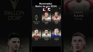 Nominados al balón de oro 2024 futbol balóndeoro cr7 [upl. by Anirret352]