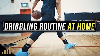 How to Improve Your Dribbling Skills at Home Dribbling Routine for NASTY HANDLES [upl. by Gnilrac]