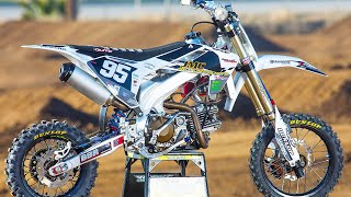 190cc Super Trick Husqvarna Pit Bike with Carson Brown  Motocross Action Magazine [upl. by Chelsae820]