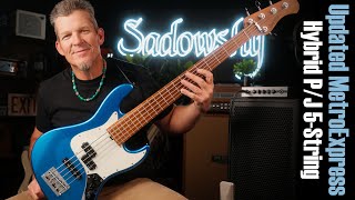 2023 Update  The Sadowsky MetroExpress Hybrid PJ 5String Bass  w Andy Irvine [upl. by Jillie]