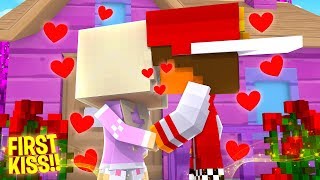 OUR BABY DAUGHTERS FIRST KISS Minecraft  Little Donny Adventures [upl. by Euqinimod]