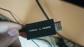 How to connect a mobile to a TV using mhl cable [upl. by Neffirg928]