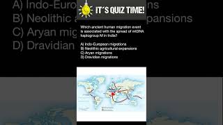 Which ancient human migration event is associated with the spread of haplogroup M in India [upl. by Davenport]