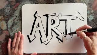 How to Write Easy Graffiti Letters [upl. by Atteynek]