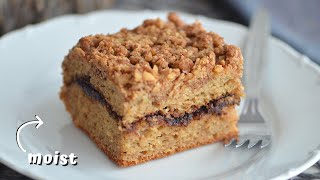 COFFEE CAKE RECIPE that is actually healthy stays fresh for days [upl. by Joyan870]