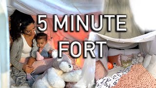 Stuck at Home Epic 5 Minute Glam Fort  FUN TUTORIAL  ARIBA PERVAIZ [upl. by Irac]