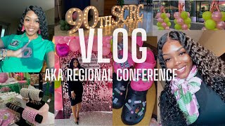 VLOG  AKA REGIONAL CONFERENCE 2022 💕💚  ALPHA KAPPA ALPHA  Weekend Vlog [upl. by Aisilef]