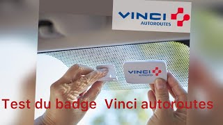 Test d’un badge de télépéage Vinci autoroutes [upl. by Nyrac]