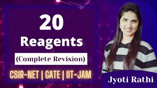 Reagents in Organic Chemistry Reagents CSIRNET GATE  IITJAM Examples Questions Concepts [upl. by Stephine]