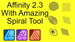 Affinity 23 Spiral Tool  Affinity Photo  Affinity Designer  Affinity Publisher [upl. by Aim]